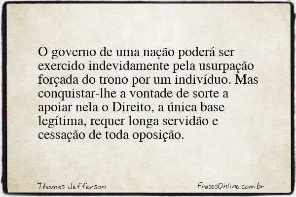 Frase de Thomas Jefferson