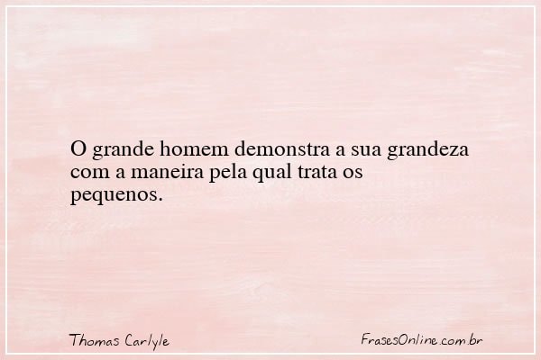 Frase de Thomas Carlyle