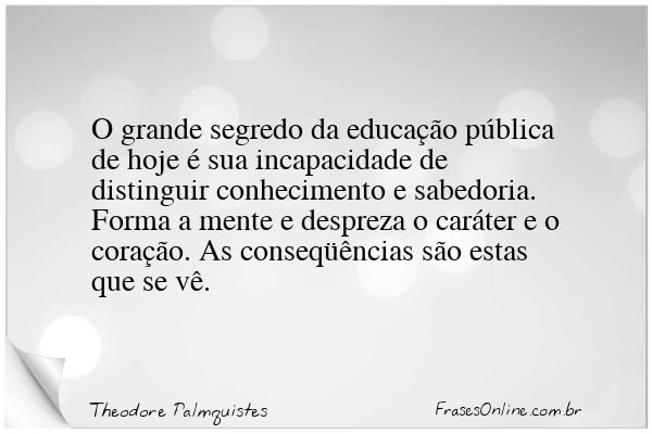 Frase de Theodore Palmquistes