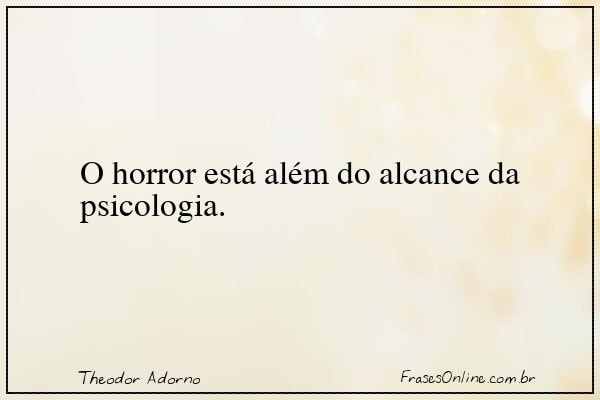 Frase de Theodor Adorno
