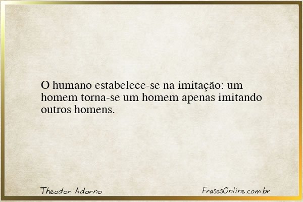 Frase de Theodor Adorno