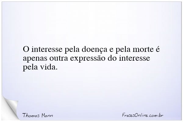 Frase de Thomas Mann