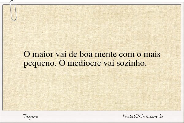 Frase de Tagore