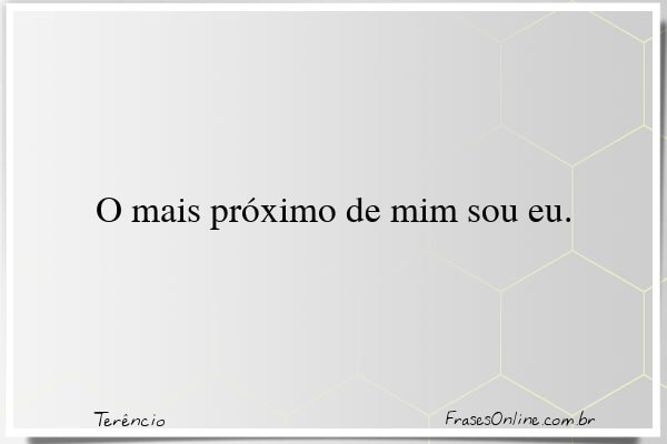 Frase de Terêncio