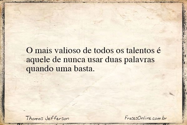 Frase de Thomas Jefferson