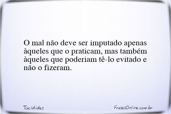Frase de Tucídides