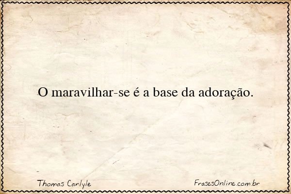 Frase de Thomas Carlyle