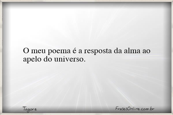 Frase de Tagore