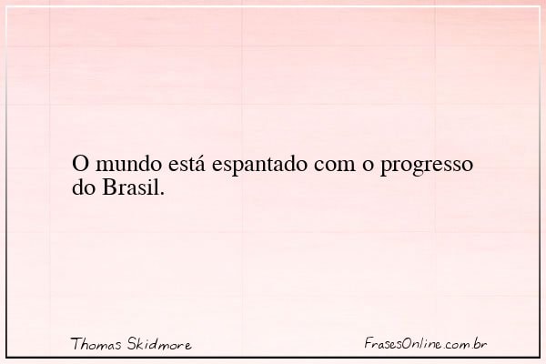 Frase de Thomas Skidmore
