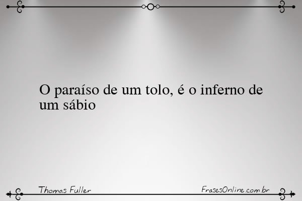 Frase de Thomas Fuller