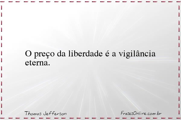 Frase de Thomas Jefferson