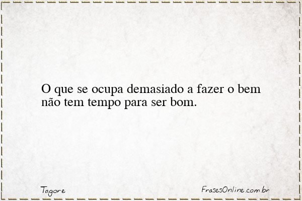 Frase de Tagore