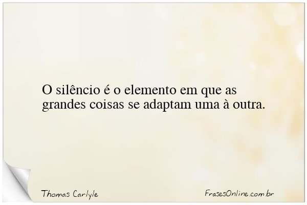 Frase de Thomas Carlyle