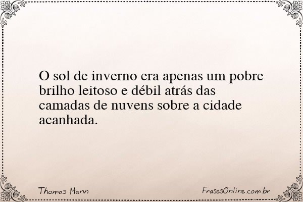 Frase de Thomas Mann