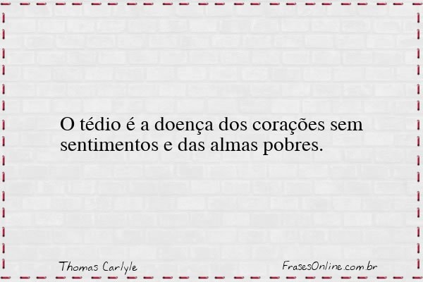 Frase de Thomas Carlyle