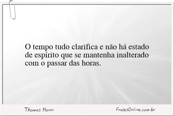 Frase de Thomas Mann