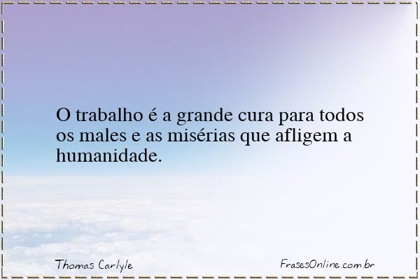 Frase de Thomas Carlyle