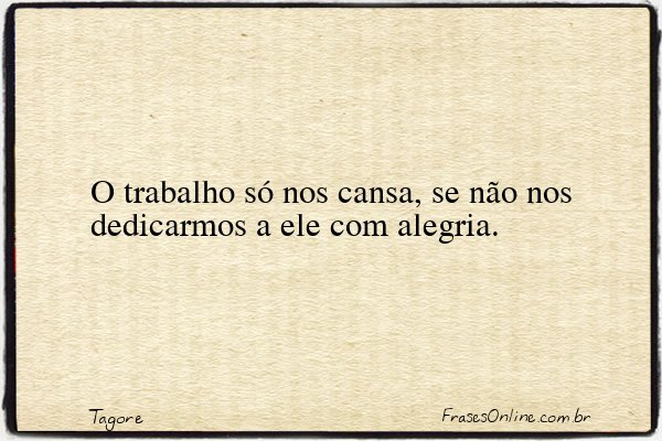 Frase de Tagore