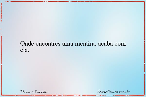 Frase de Thomas Carlyle