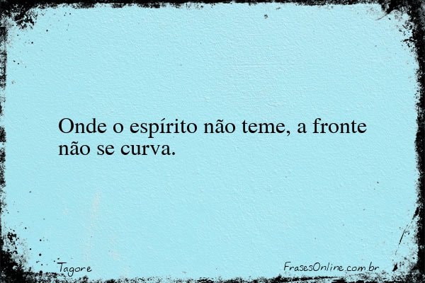 Frase de Tagore