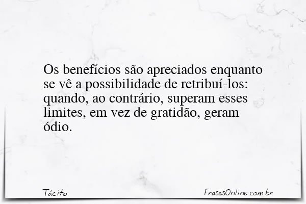 Frase de Tácito