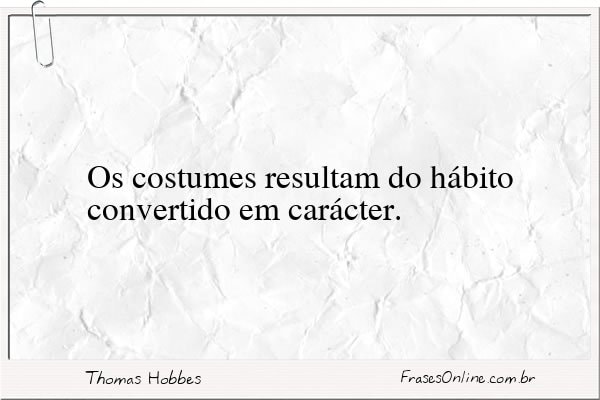 Frase de Thomas Hobbes