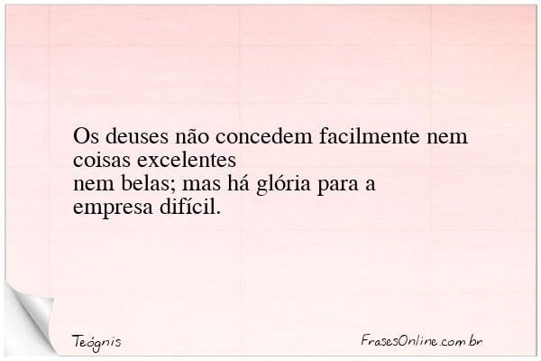 Frase de Teógnis