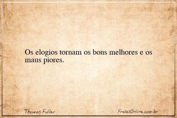 Frase de Thomas Fuller