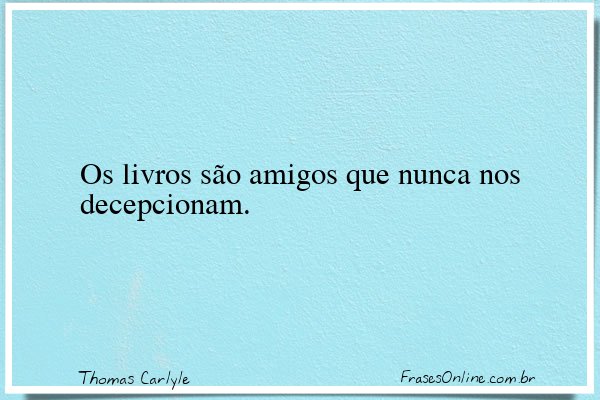 Frase de Thomas Carlyle