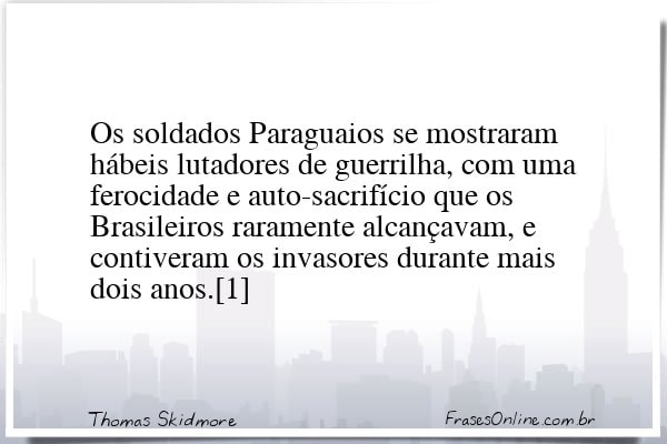 Frase de Thomas Skidmore