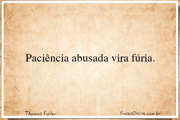 Frase de Thomas Fuller