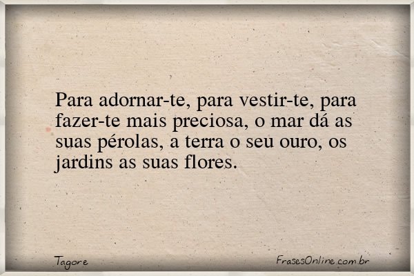 Frase de Tagore