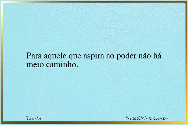 Frase de Tácito