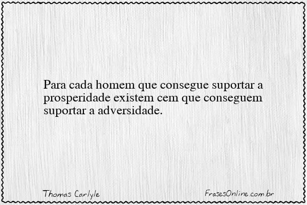 Frase de Thomas Carlyle