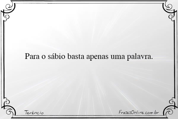 Frase de Terêncio