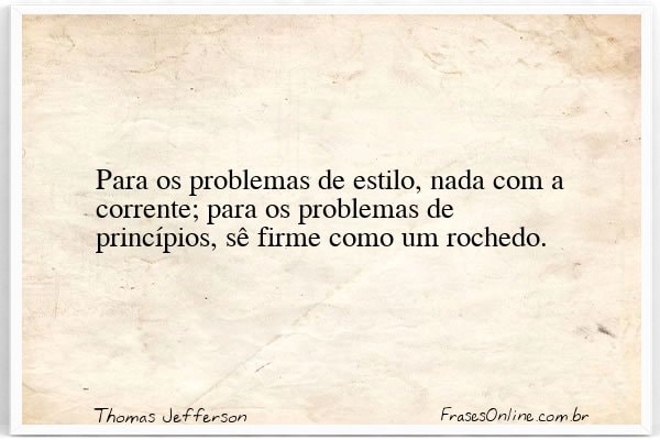 Frase de Thomas Jefferson
