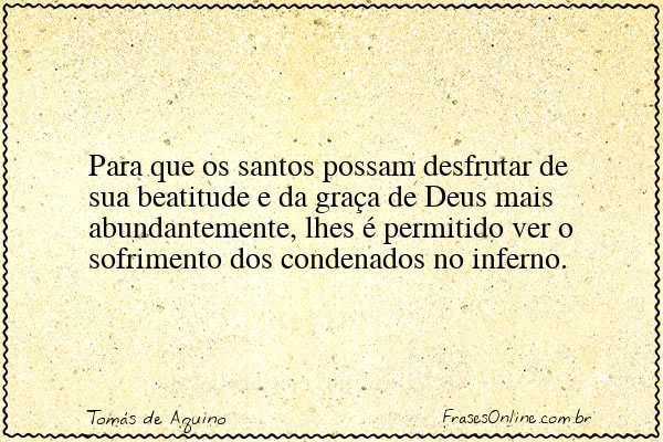 Frase de Tomás de Aquino