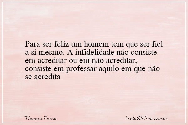 Frase de Thomas Paine