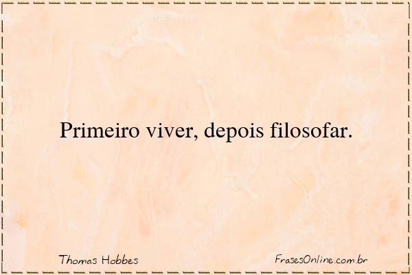 Frase de Thomas Hobbes
