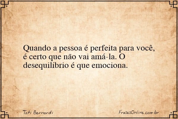 Frase de Tati Bernardi
