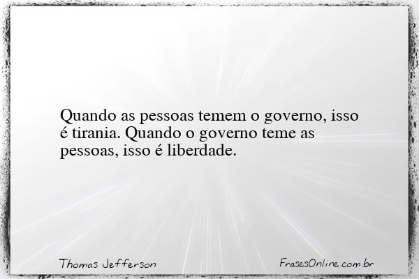Frase de Thomas Jefferson