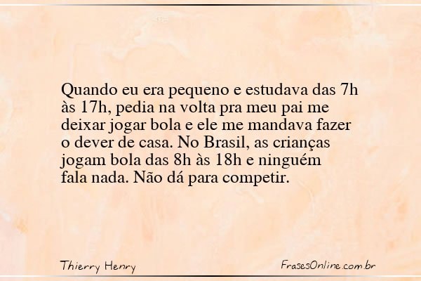 Frase de Thierry Henry