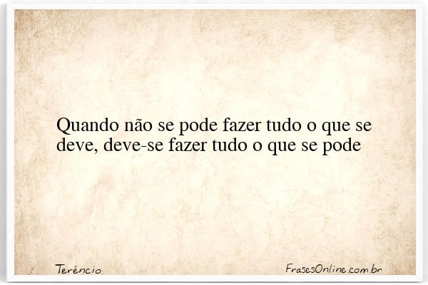 Frase de Terêncio