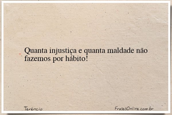 Frase de Terêncio