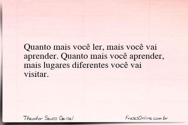 Frase de Theodor Seuss Geisel