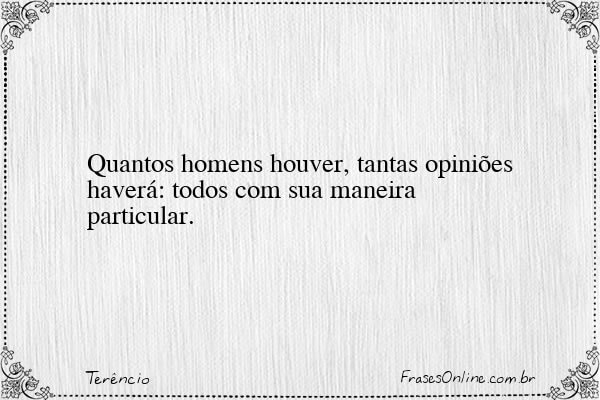 Frase de Terêncio