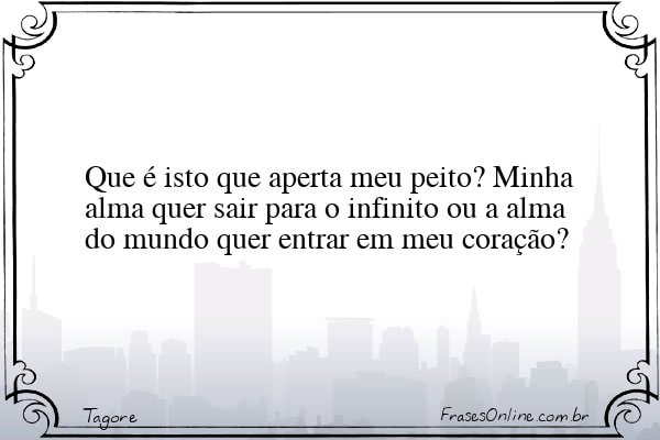 Frase de Tagore