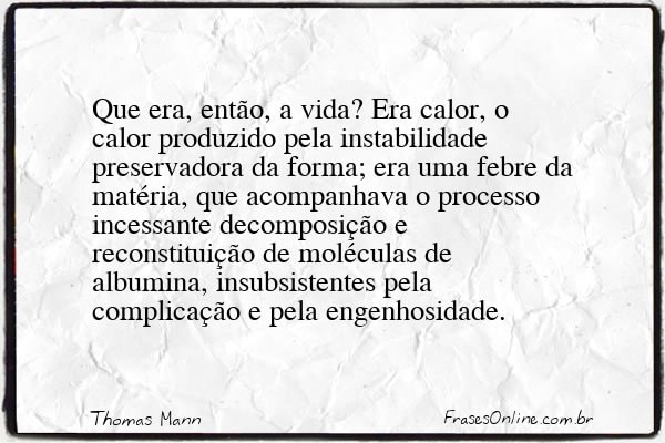 Frase de Thomas Mann
