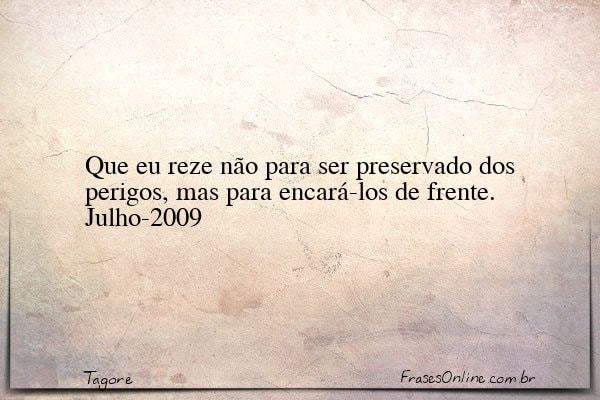 Frase de Tagore