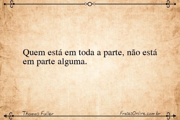 Frase de Thomas Fuller